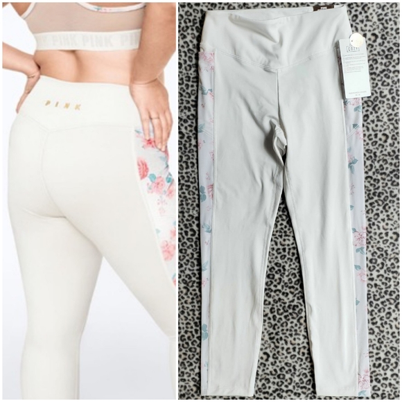 PINK Victoria's Secret Pants - VS PINK Coconut White High Waist 7/8 Ankle Legging